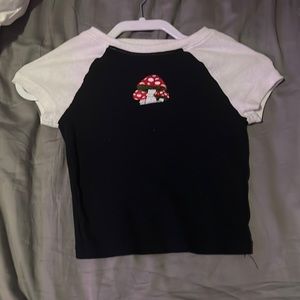 black crop top, rue 21 XS